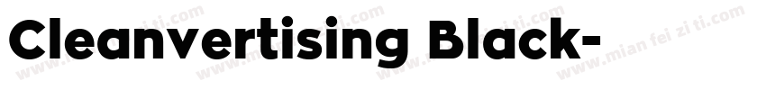 Cleanvertising Black字体转换